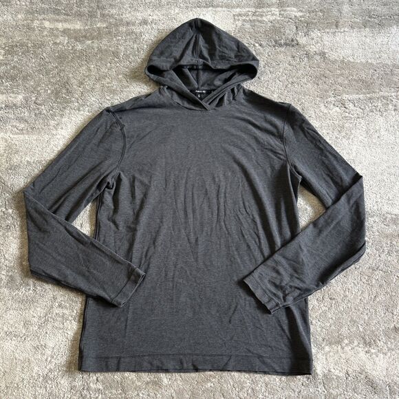 Public Rec Other - Public Rec Shirt Mens Small Charcoal Gray Hooded Performance Pima Cotton Tencel